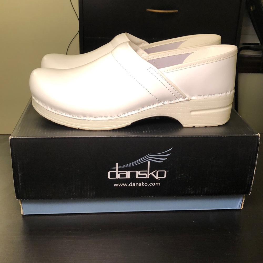 White Size 45 Dansko Professional Clogs